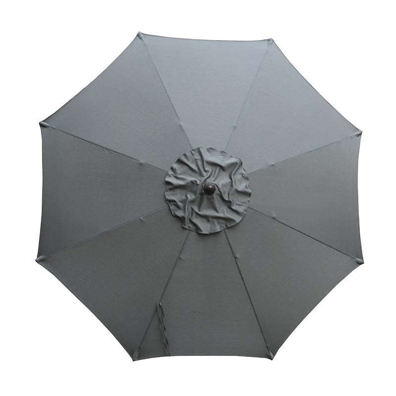 GRAY 9FT OLEFIN UMBRELLA