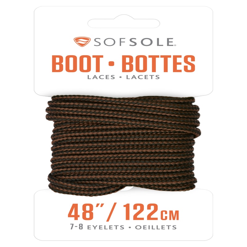 BLK/BRWN BOOT LACE 48"