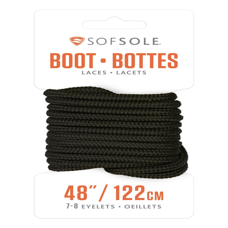 BLACK BOOT LACE 48"
