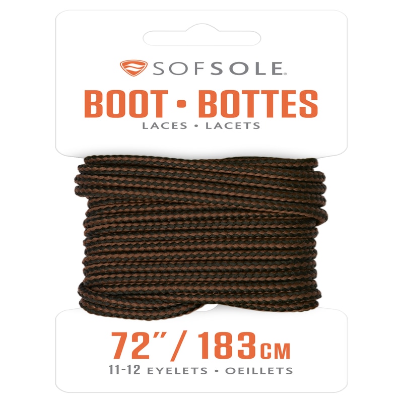 BLK/BRWN BOOT LACE 72"
