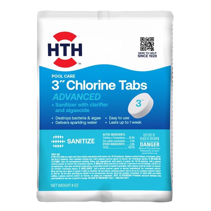 HTH SUPR 3" CHLORTAB 8OZ