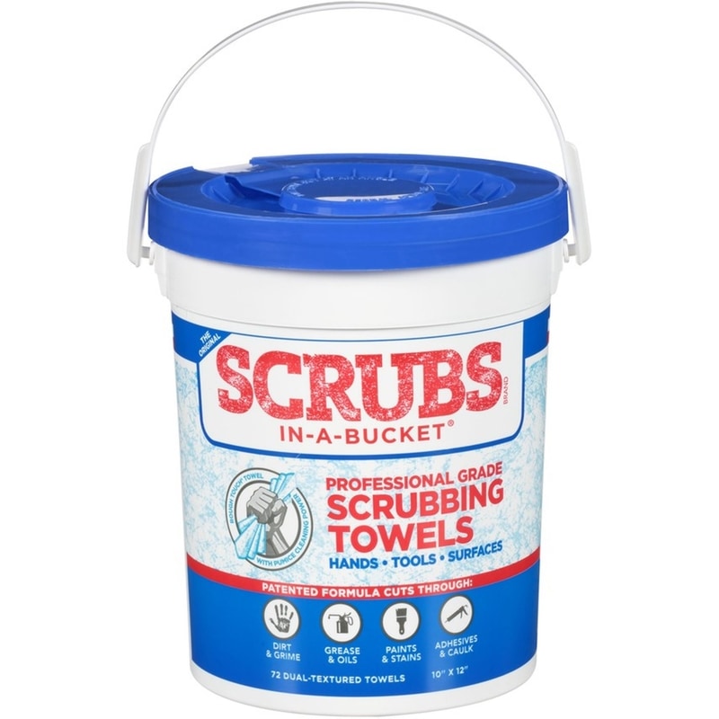 SCRUB TOWELS 12X10" 72PK
