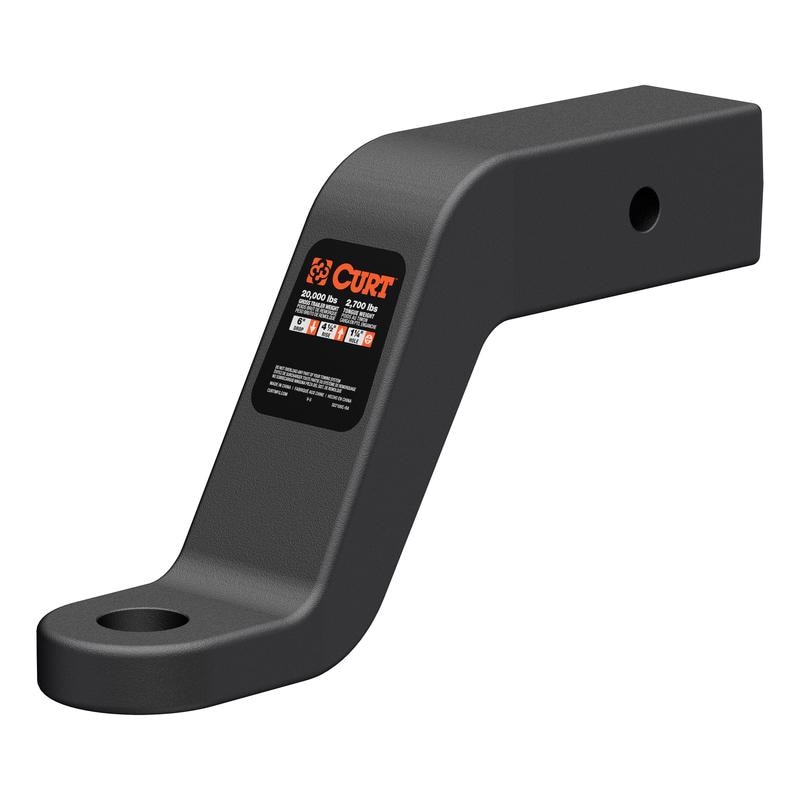 BALL MOUNT BLACK 6"DROP