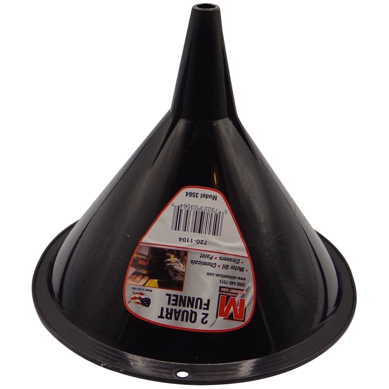 FUNNEL BLK PLYTL 2QT 7"H