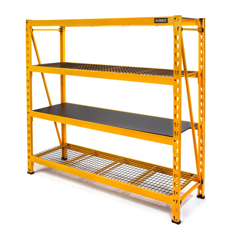 STORAGE RACK 4 SHELF YLW