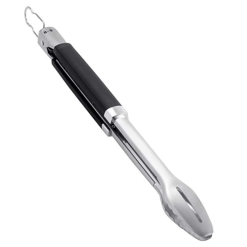 GRILL TONGS BLK/SLV 18"H