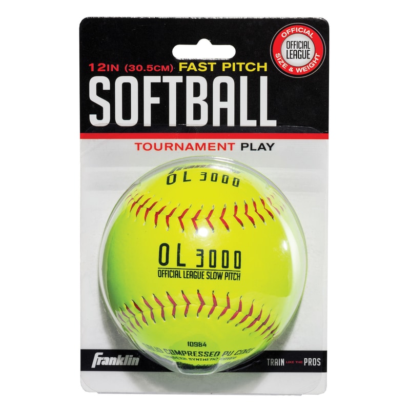 SOFTBALL YELLOW 12" 1PK