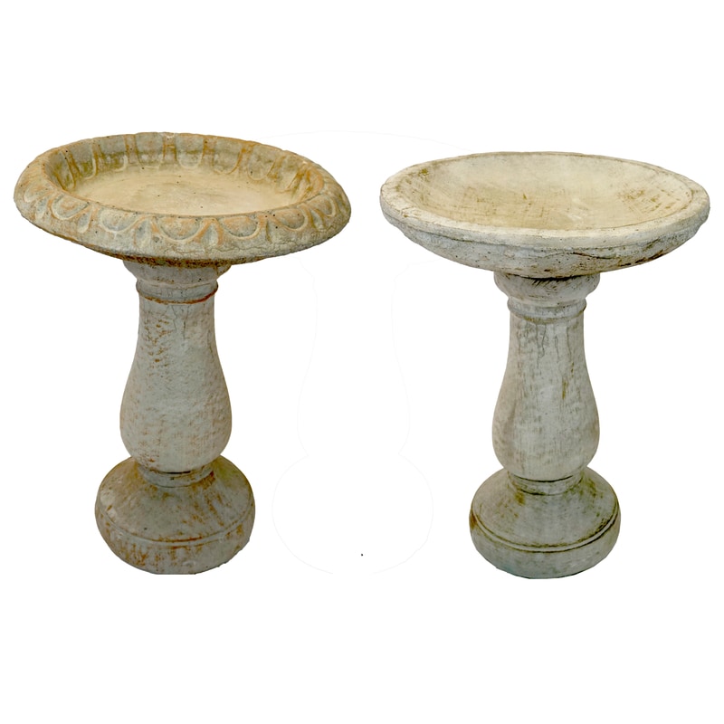 BIRDBATH CONCRETE 23"H