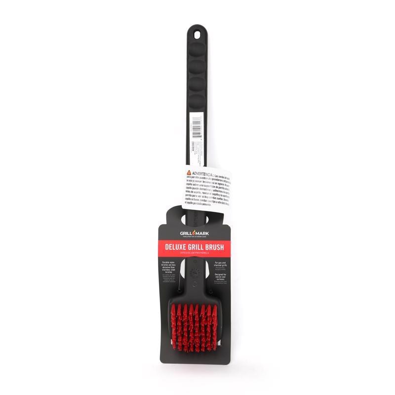 GRILL BRUSH W/SCRAPR 18"