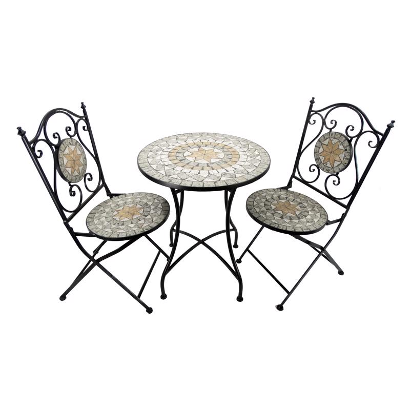 BISTRO SET STEEL 3PC