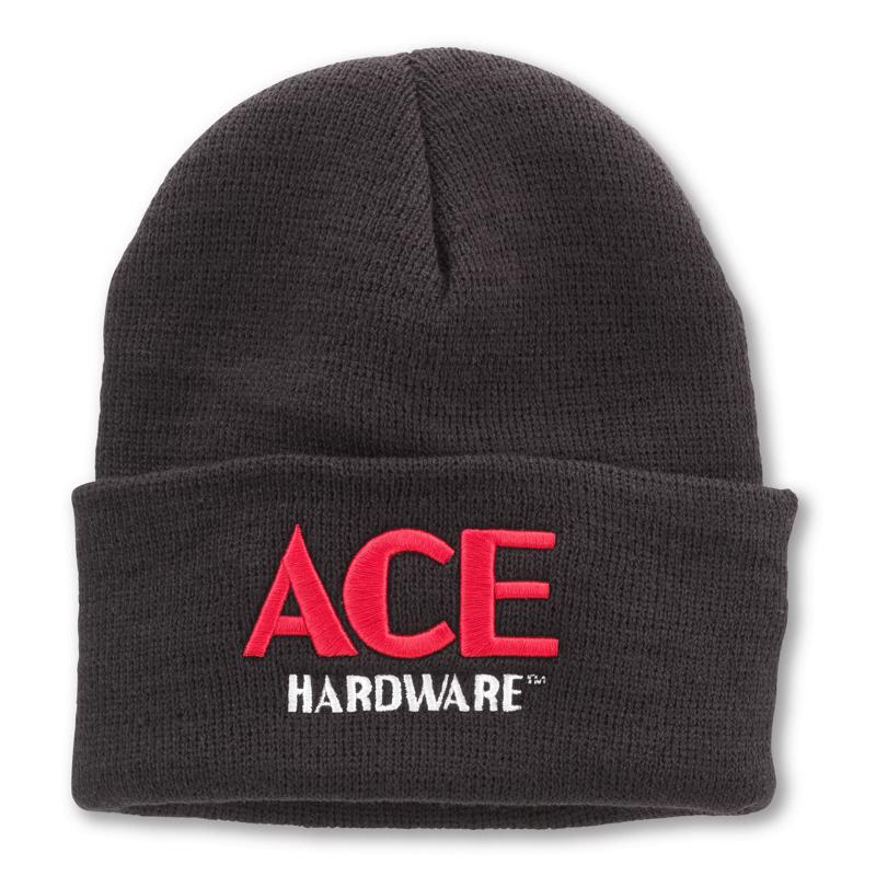 ACE KNIT HAT BLK