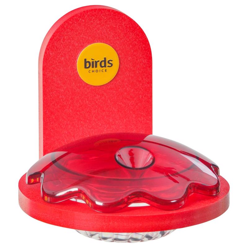 BIRD FEEDER PLASTIC RED
