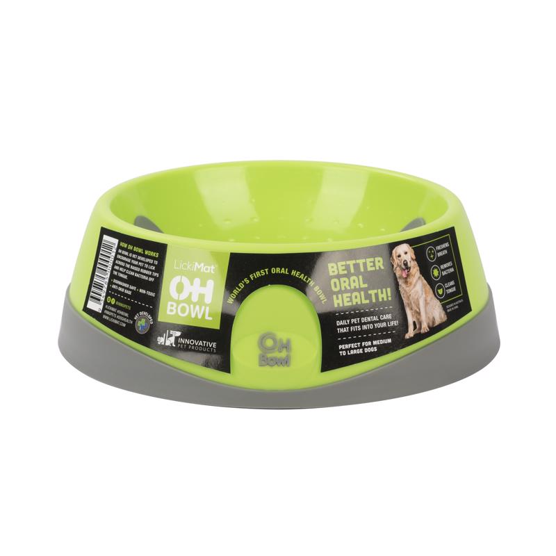 PET BOWL GRN MD