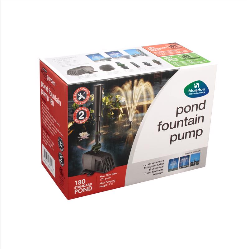 FOUNTAIN PMP BLK 180GPH