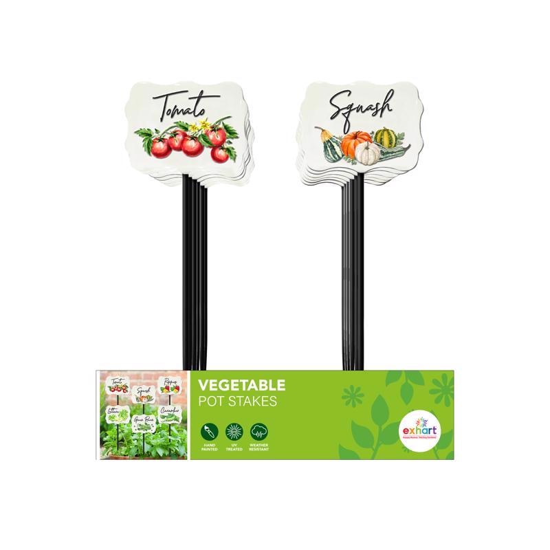 POT STAKE VEGTBLE MTL 8"