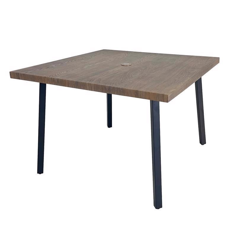 DINING TABLE MTL BRW 40"