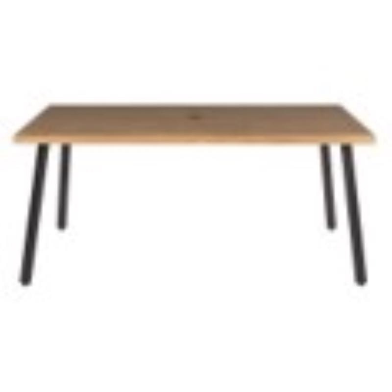 DINING TABLE MTL BRW 66"
