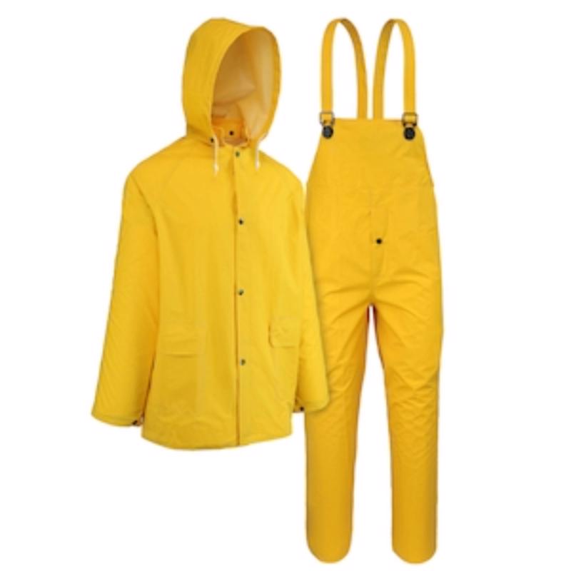 RAIN SUIT MEN YLW PVC XL