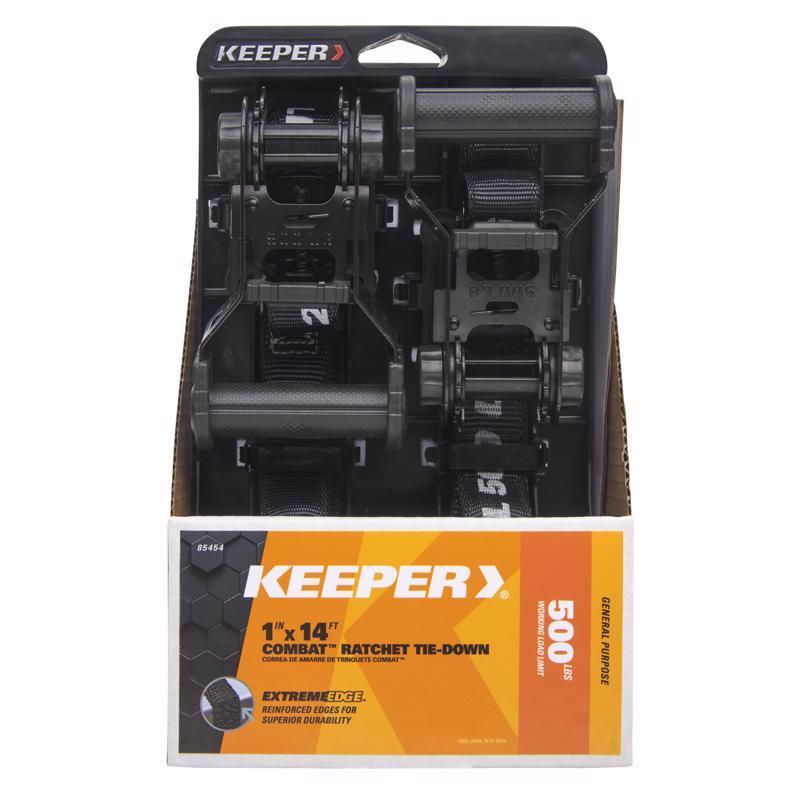 RTCHT TIE DWN BLK 1"