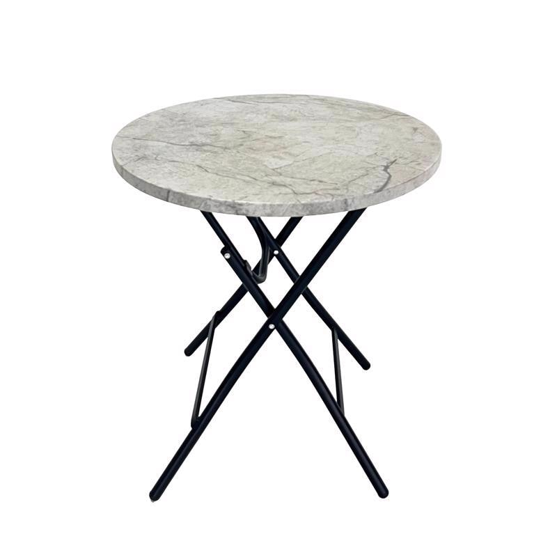 SD TBL FLDNG RND MTL 24"