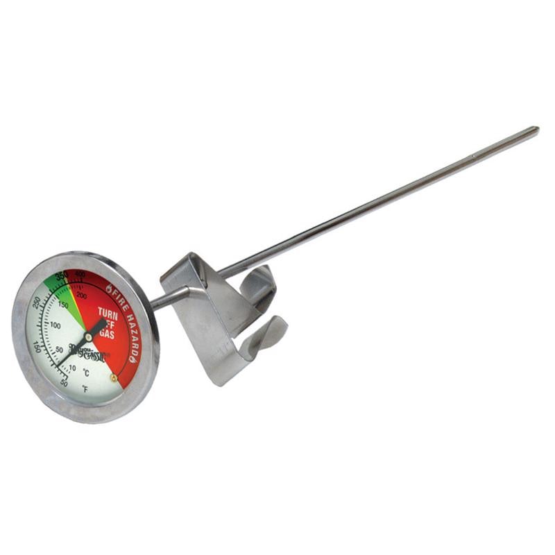 SS FRY THERMOMETER 12"