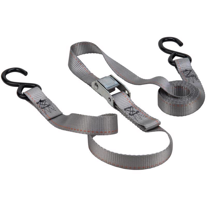 TIE DOWN STRAP BLK 8FT