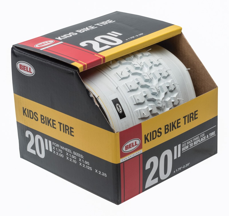 BIKE TIRE 20" WHITE