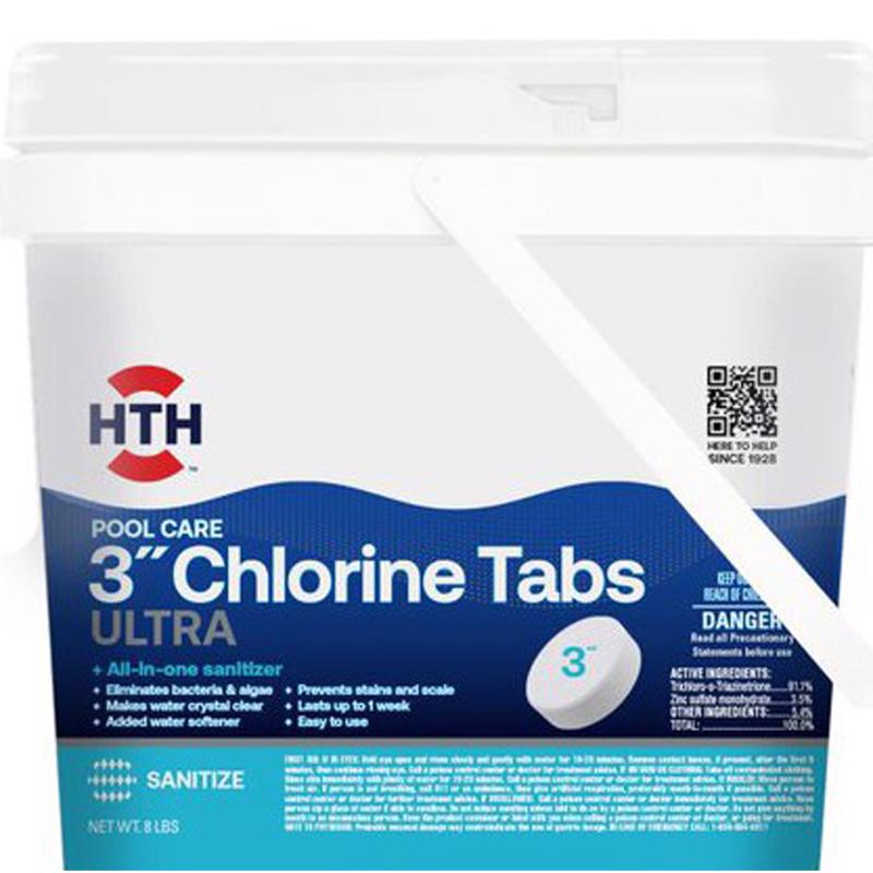 HTH ULTRA 3"CHLOR TAB 8LB