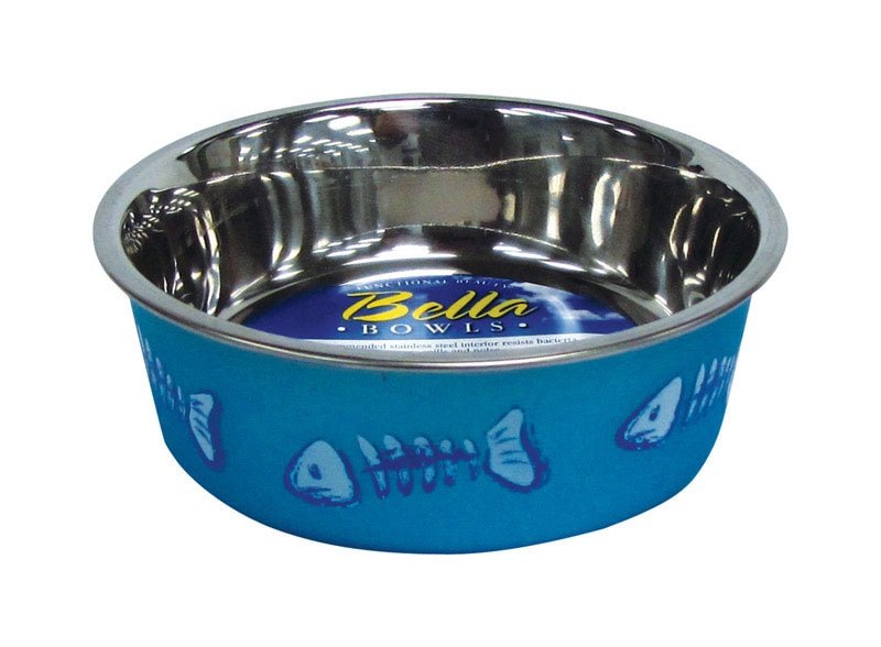 CAT BOWL BLUE