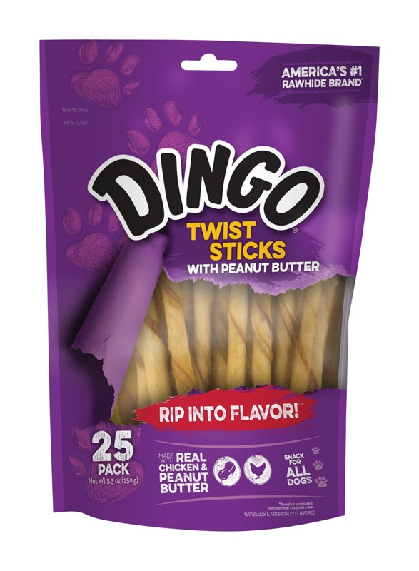 DINGO TWIST STICKS 25PK
