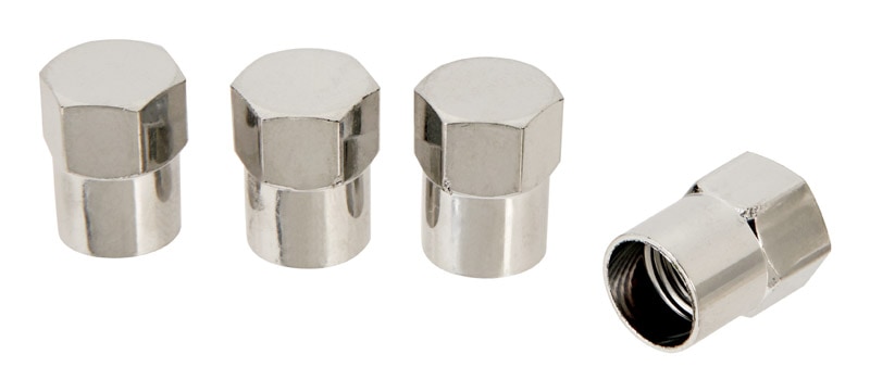 VALVE CAPS CHROME 4 PK
