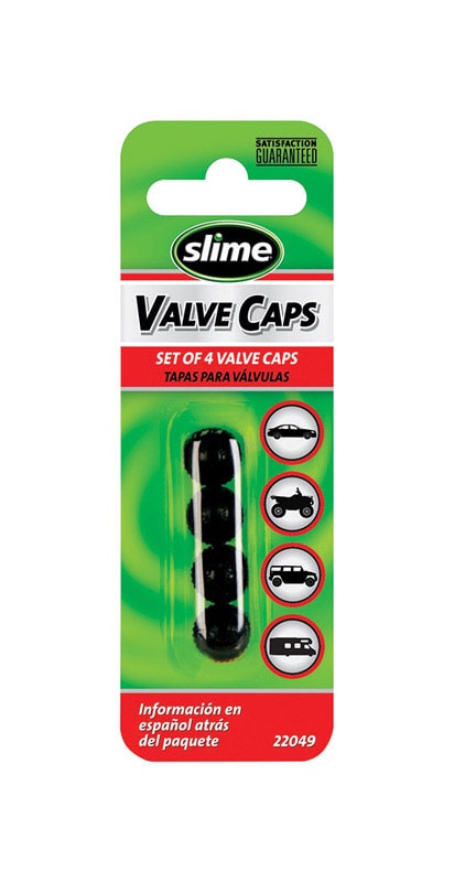 VALVE CAPS BLK PLSTC 4PK