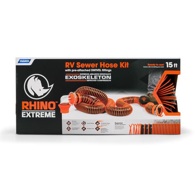 RV SEWER HOSE KIT 15'