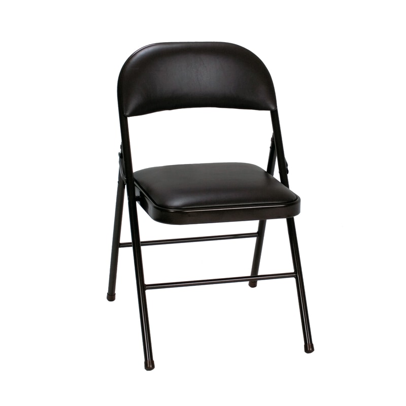 FOLDNG CHAIR VNYL BLK