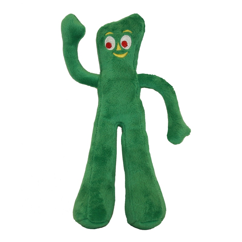 PLUSH DOG TOY GUMBY  9"