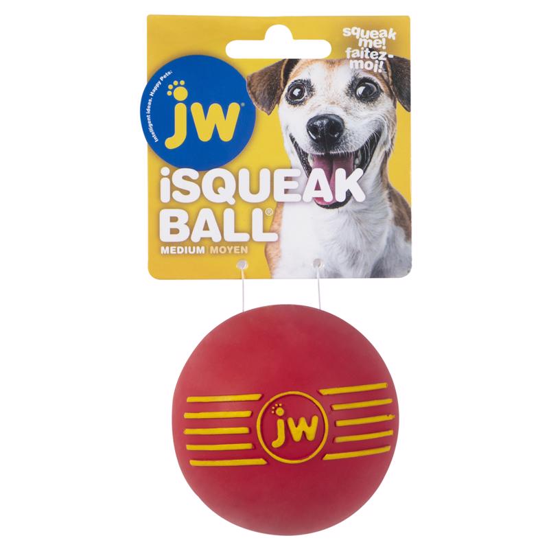 ISQUEAK BALL DOG TOY MED