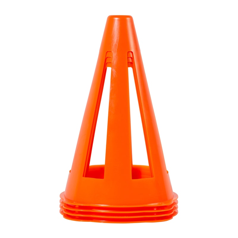 SAFETY CONES ORG PLST 9"
