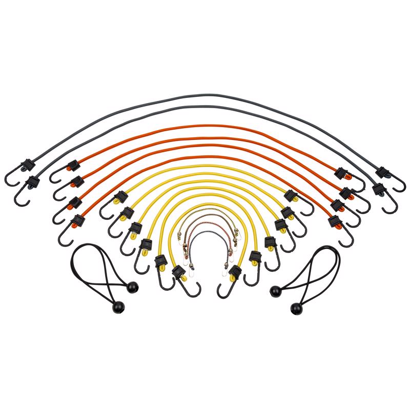 BUNGEE CORD ASSRTED 20PK