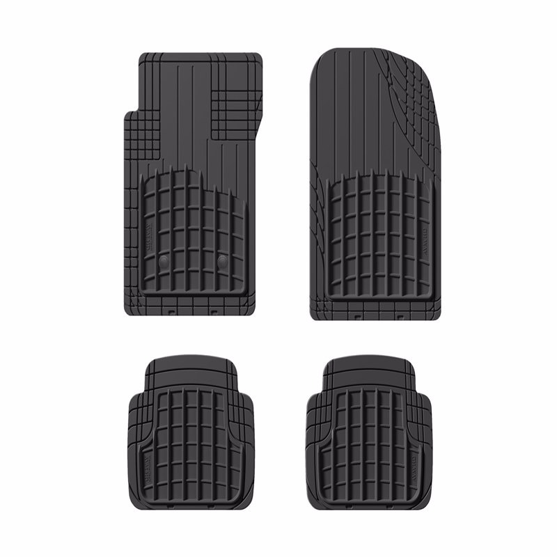 FLOORMAT SET BLK WTHRTCH