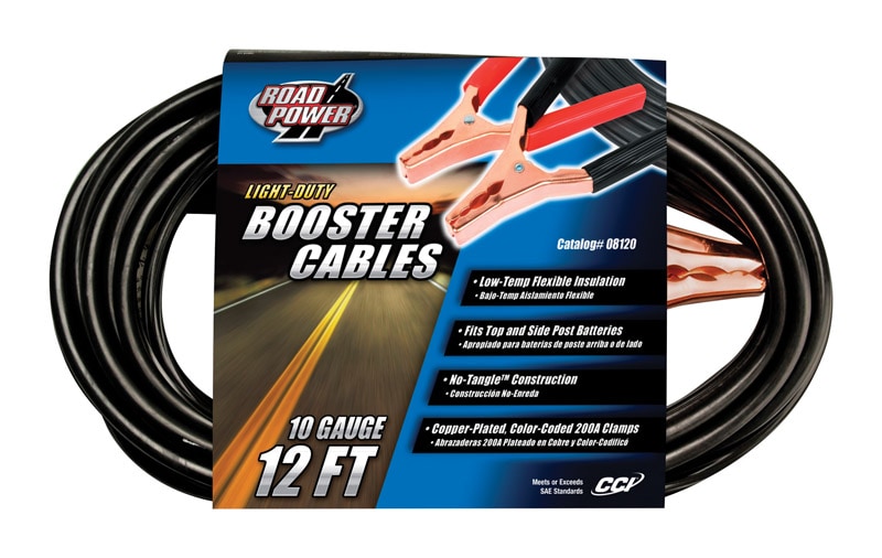 BOOSTER CABLE 10GA 12'L
