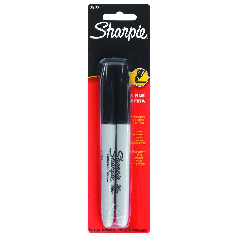 MARKER SHARPI FN BLK 2PK