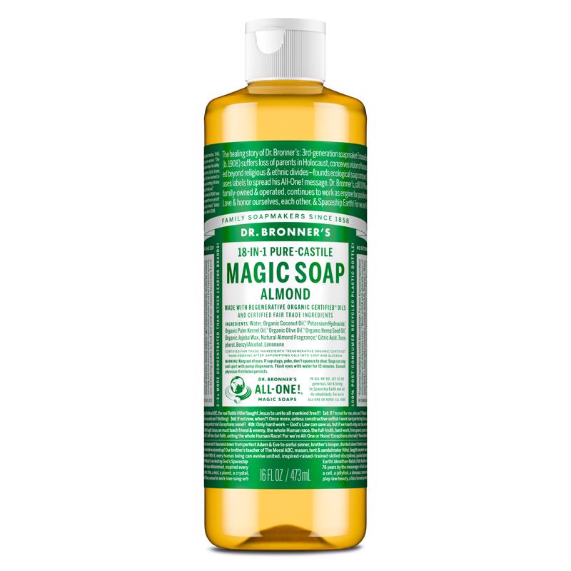 CASTILE SOAP ALMND 16OZ