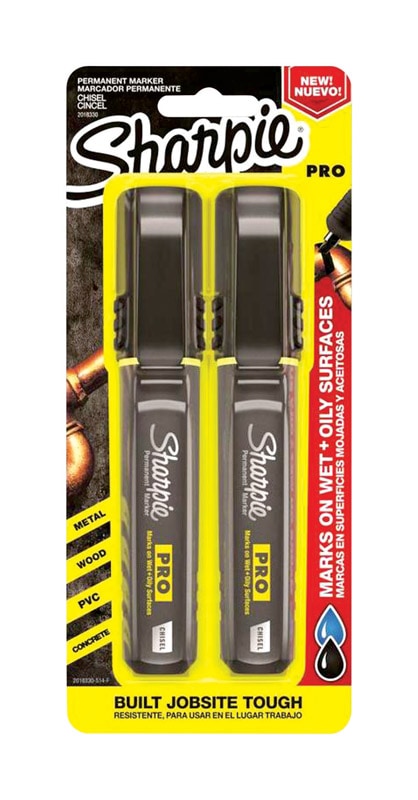 MARKER PRO BLK 2PK