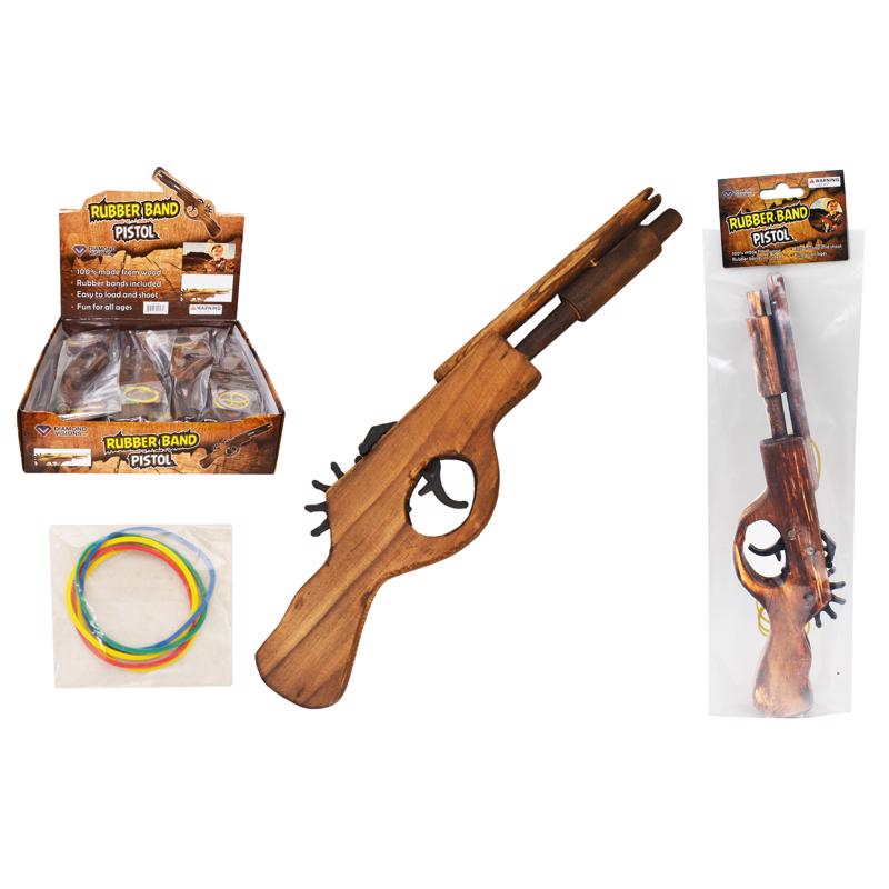 RUBBER BAND PISTOL 12"