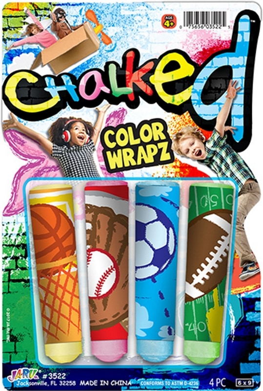 SIDEWALK CHALK 4Y+4PC