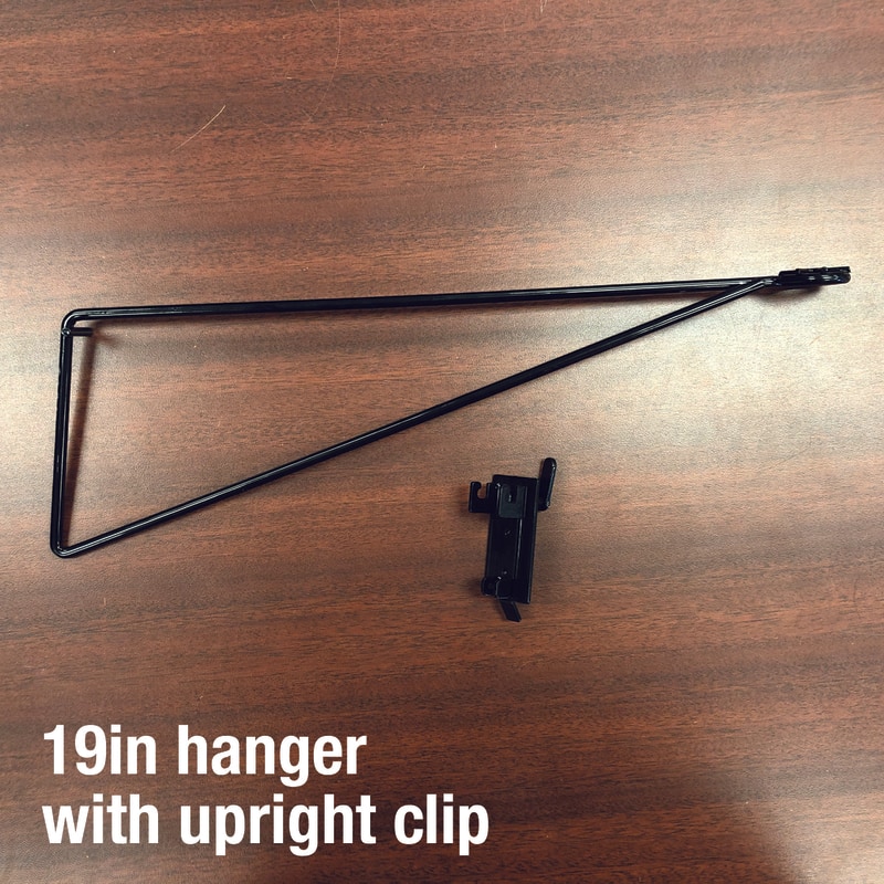 BRACKET ARM METL BLK 19"