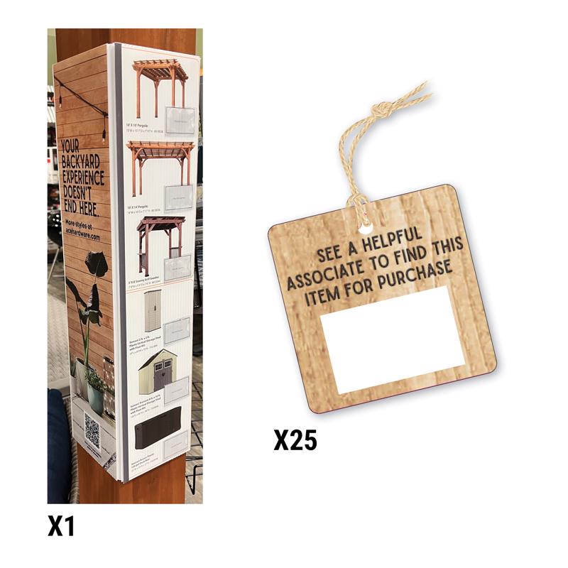 SIGNAGE KIT PERGOLA 24"