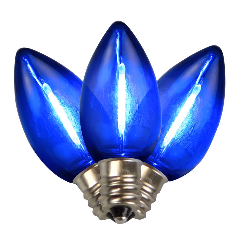 LED C7 BLUE RPLSMNT 25CT