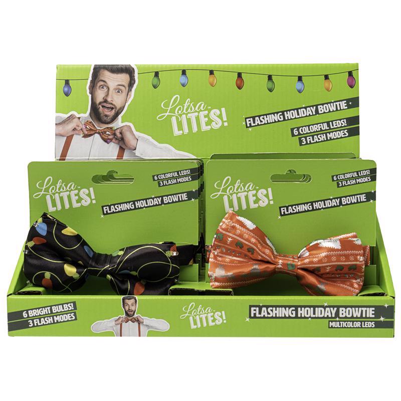 CHRISTMAS LIGHT BOW TIE