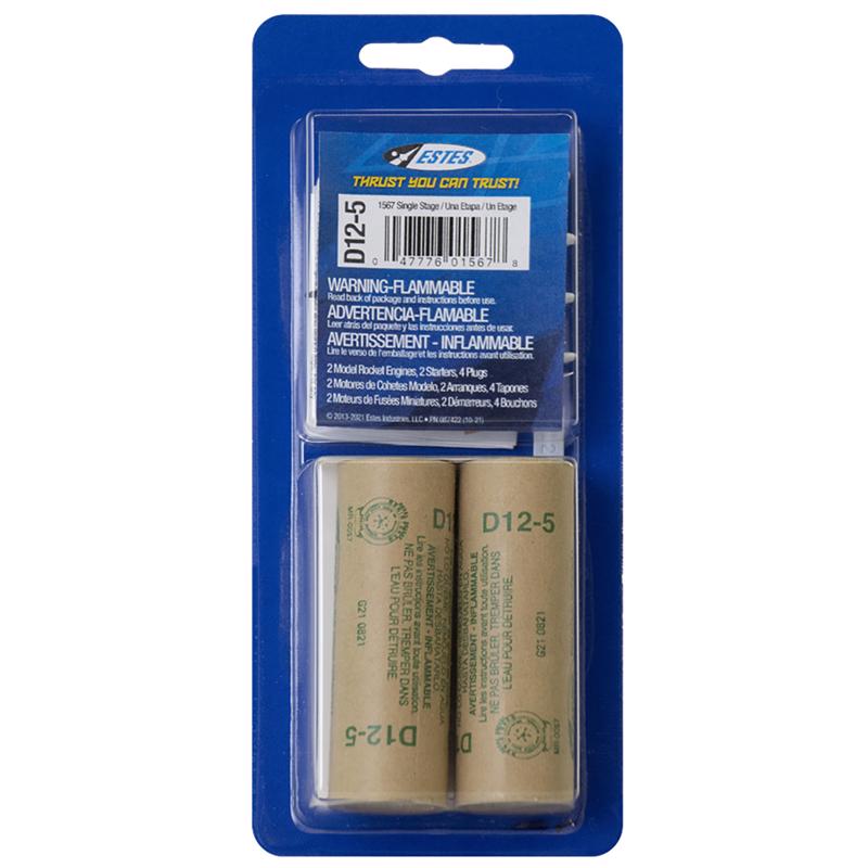 MDL RCKT ENGNS D12-5 2PK